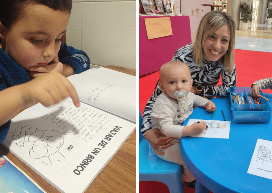niños leyendo novelas infantiles y libros para fomentar la lectura